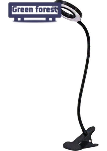 Yeşil Orman Masa Lambası LED Masa Lambası Üzerinde Enerji Tasarrufu Klip Selfie Dolgu Işığı (Yurt Dışından) fiyatları