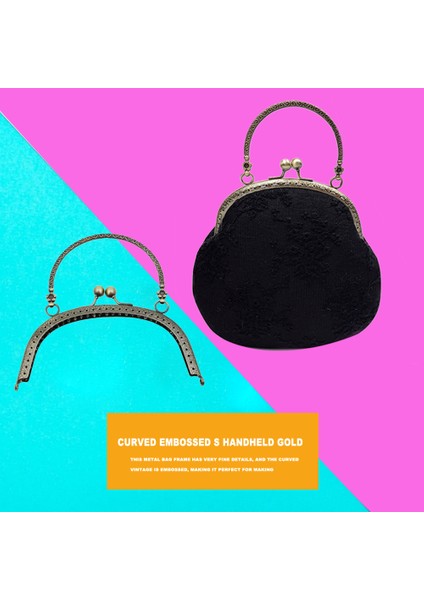 Kabartmalı Metal Cüzdan Çerçevesi Paket Kilidi Dıy Donanım Çanta Parçaları Aksesuarı (Yurt Dışından) modelleri