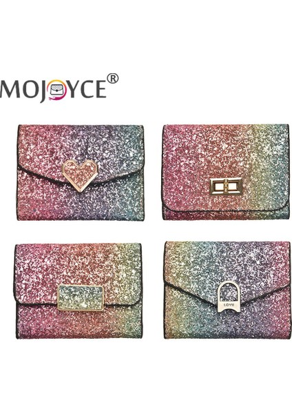 Moda Payetler Glitter Cüzdan Kısa Bozuk Para Cüzdanı Cüzdan Kadın Kart Sahipleri Kadın Doğum Günü Partisi Mevcut (Yurt Dışından)