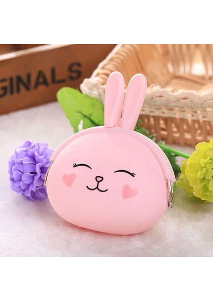 Yfashion Moda Sevimli Karikatür Tavşan Tasarım Bozuk Para Cüzdanı Fermuar Silikon Cüzdan Küçük Anahtar Kart Çantası (Yurt Dışından) indirimleri