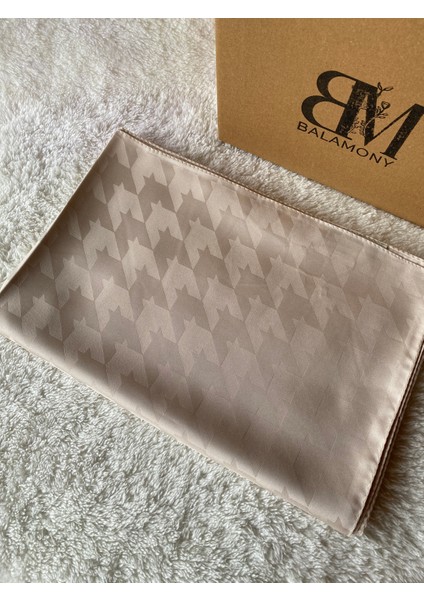 Bej Kazayağı Desen Jakar Şal modelleri