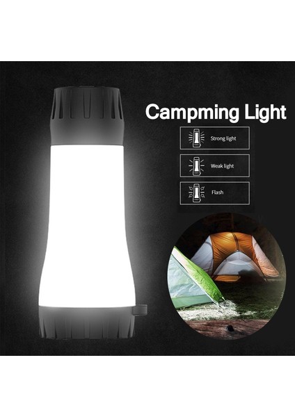 USB LED Işık Açık Havada Taşınabilir Kamp Lambası Fener LED Güneş Işığı Kamp Balıkçılık Için Taşınabilir Acil Işık (Yurt Dışından)