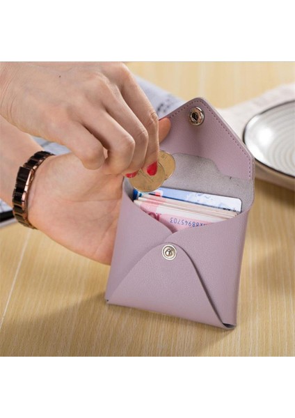 Unisex Moda Pu Deri Kredi Kartvizit Kımlık Sahipleri Durumda Katı Para Cüzdan Taşınabilir Para Sürücü Belgesi Anahtar Klip Çanta (Yurt Dışından)