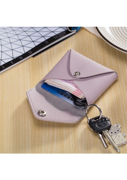 Unisex Moda Pu Deri Kredi Kartvizit Kımlık Sahipleri Durumda Katı Para Cüzdan Taşınabilir Para Sürücü Belgesi Anahtar Klip Çanta (Yurt Dışından)