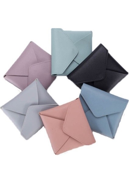 Unisex Moda Pu Deri Kredi Kartvizit Kımlık Sahipleri Durumda Katı Para Cüzdan Taşınabilir Para Sürücü Belgesi Anahtar Klip Çanta (Yurt Dışından)