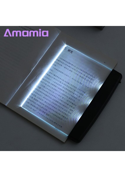 Amamia LED Okuma Işığı Gece Yatakta Düz Plaka Okuma Panel Masa Lambası (Yurt Dışından)