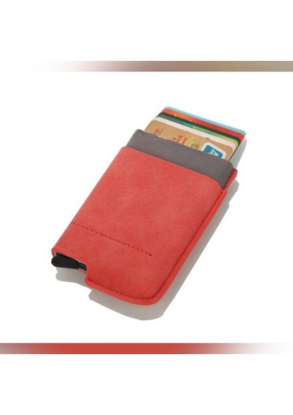 Erkekler ve Kadınlar Iş Kredi Kartı Tutucu Cüzdan Cep 6 Kart Pop Up Kart Durumda Kart Cüzdan (Yurt Dışından)