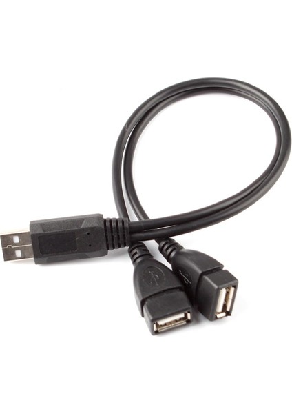 USB 2.0 A Erkek - 2 Çift Çift USB Dişi Splitter Kablo Uzatma Hub Şarj Cihazı Sync D #78970 (Yurt Dışından) fırsatları