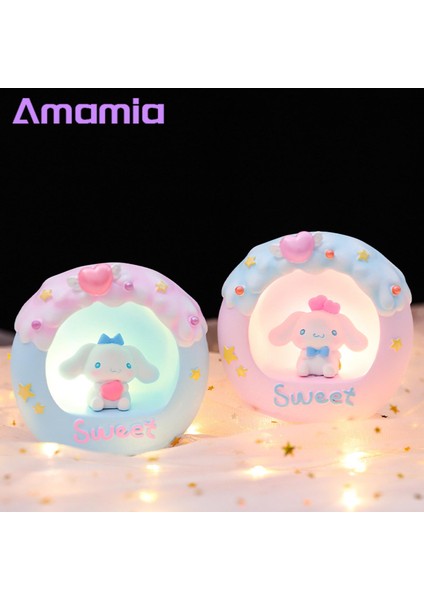 Amamia Bebek Gece Lambası Pil Kumandalı Sevimli Gece Lambası Kreş Başucu Lambası (Yurt Dışından)