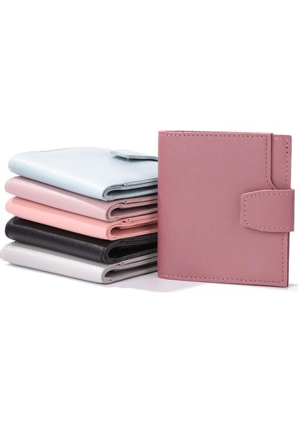 Kadınlar Vintage Pu Deri Mini Bozuk Para Cüzdanı Rahat Düz Renk Kadın Çile Kart Tutucu Moda Küçük Küçük Cüzdan Debriyaj Bayanlar Için (Yurt Dışından)