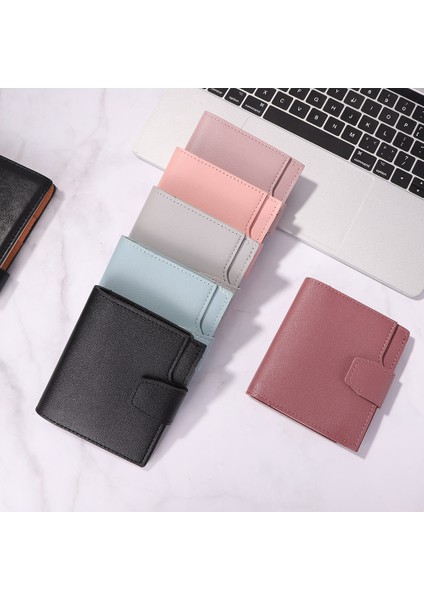 Kadınlar Vintage Pu Deri Mini Bozuk Para Cüzdanı Rahat Düz Renk Kadın Çile Kart Tutucu Moda Küçük Küçük Cüzdan Debriyaj Bayanlar Için (Yurt Dışından)