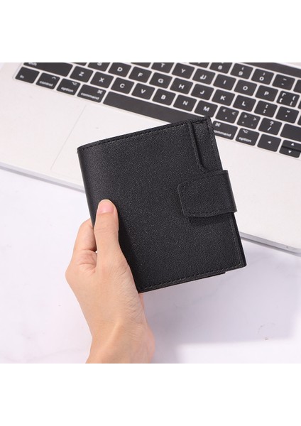 Kadınlar Vintage Pu Deri Mini Bozuk Para Cüzdanı Rahat Düz Renk Kadın Çile Kart Tutucu Moda Küçük Küçük Cüzdan Debriyaj Bayanlar Için (Yurt Dışından)