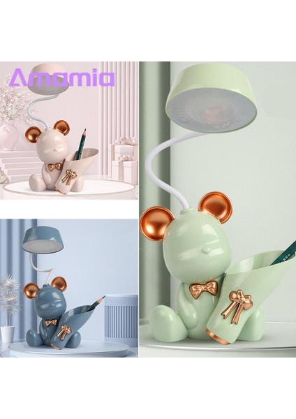 Amamia LED Gece Lambası Geniş Uygulama 3'ü 1 Arada LED Gece Kalem Tutucu Kalemtıraş ile (Yurt Dışından)