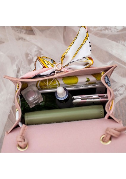 Pu Deri Yay-Düğüm Omuz Çantası Messenger Çanta Çanta Kadın Tek Kayış Crossbody Çanta Çanta Küçük 5 Renk (Yurt Dışından) indirimleri
