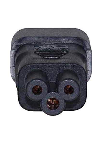 Iec 320 Adaptör C14 - C5 Iec Güç Adaptörü Iec Konektörü 3 Kutuplu Soket C14 - Yonca Yaprağı Fişi Micky C5 Düz Dönüştürücü (Yurt Dışından)