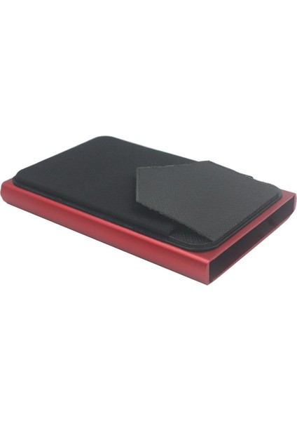Slanke Rfid Akıllı Cüzdan Kart Sahibinin Metal Ince Ince Erkek Kadın Cüzdan Pop Up Minimalist Cüzdan Küçük Siyah Çanta Metal Vallet (Yurt Dışından)