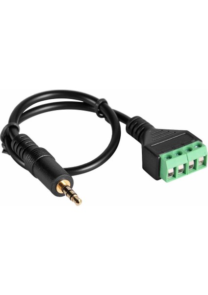 3.5mm Trrs Stereo 4 Kutuplu Altın Kaplama Erkek Fiş 4pin Av Vida Ses Video Kalkanı 30 cm Balun Terminal Konnektörü Adaptör Kablosu (Yurt Dışından) fırsatları