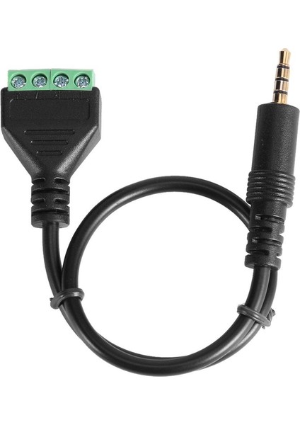 3.5mm Trrs Stereo 4 Kutuplu Altın Kaplama Erkek Fiş 4pin Av Vida Ses Video Kalkanı 30 cm Balun Terminal Konnektörü Adaptör Kablosu (Yurt Dışından) indirimleri