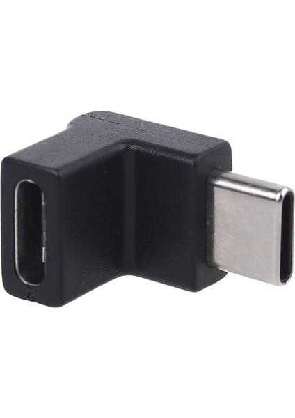 Sağ Açı 90 Derece USB 3.1 Tip C Erkek Kadın USB C Dönüştürücü Adaptör Cep Telefonu Tablet Dizüstü USB C Şarj Cihazı (Yurt Dışından)