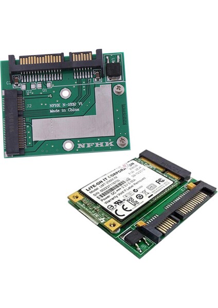 Sıcak Satış Msata SSD 2.5 ''sata 6.0gps Adaptörü Dönüştürücü Kart Modülü Kurulu Mini Pcie SSD Yüksek Kalite (Yurt Dışından)
