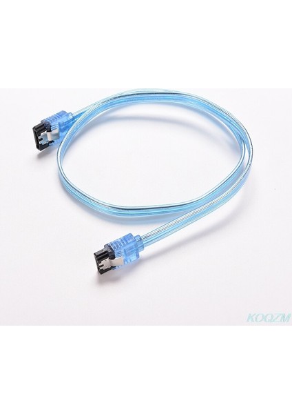 1 Pc Yeni 20IN 50 cm Sata 3.0 Iıı 6 Gb/s Yüksek Hızlı HDD Veri Kablo Kordonu 6 Gbs Pc Sabit Disk Sürücüsü Bağlantı Kablosu Konektörü Şeffaf Mavi (Yurt Dışından)