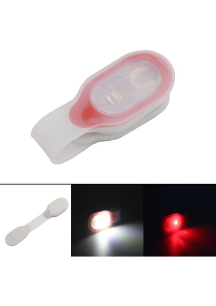 LED Klipsli Kumaş Manyetik Yüzeyler Güvenlik Işıkları Yürüyüş Koşu Güvenlik Uyarı Silikon Klipsli Lamba Yansıtıcı Kayış Acil Durum (Yurt Dışından)