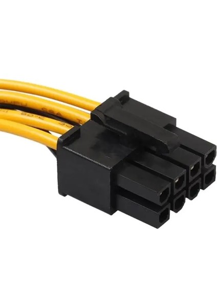 20 cm Çift 15PIN Sata Erkek Pcı-E 8pin Erkek Ekran Kartı Güç Kablo Kordonu Pcıe Pcı Express Grafik Kartı Bilgisayar Masaüstü Için (Yurt Dışından)