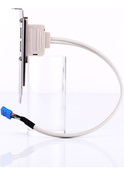 2 Port USB 2.0 Ila 9 Pin Anakart Başlık Braketi Uzatma Kablosu Bilgisayar Arka Panel Braketi 9pin Sıcak Satış Adaptörü Yeni (Yurt Dışından)