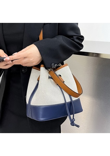 Beforw Moda Kadın Kova Çanta Hasır Çanta Dokuma Omuz Çantası Çanta Crossbody Çanta Eğlence Tarzı Rahat Yaz Için Uygun (Yurt Dışından) modelleri