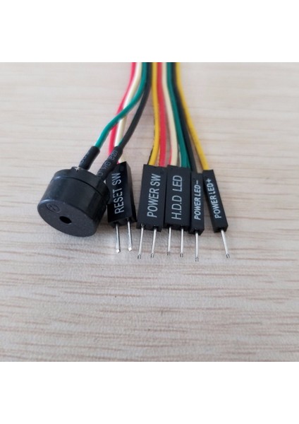 Entegrasyon Ana Bilgisayar Hoparlörü / Sıfırlama ve Güç Anahtarı / HDD LED Jumper Hattı Düz Kablo Anakart Pc Dıy Için Q-Connector'ı Değiştirin (Yurt Dışından)