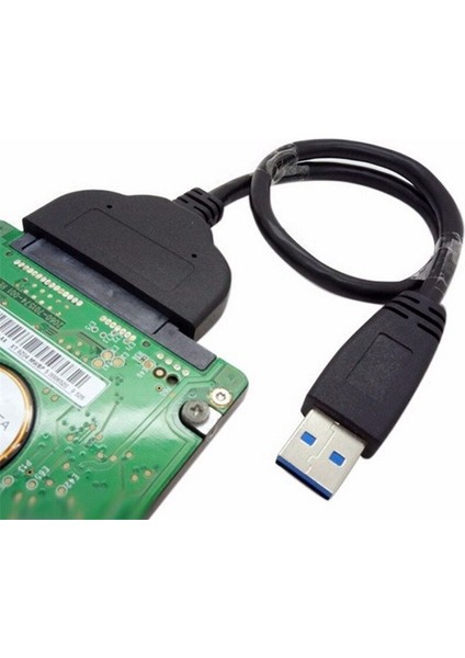 HDD SSD Dahili Harici Adaptör Dönüştürücü Kablo Kablosu Sata Kablo Hattı USB 3.0 - 2.5 (Yurt Dışından)
