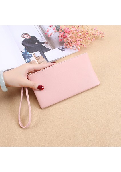 2022 Yeni Fermuarlı Bayan Uzun Cüzdan Bozuk Para Cüzdanı Cüzdan Pu Moda El Çantası Büyük Kapasiteli Bayan Cüzdan Kadın El Çantası (Yurt Dışından) modelleri