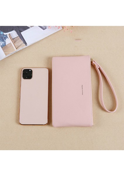 2022 Yeni Fermuarlı Bayan Uzun Cüzdan Bozuk Para Cüzdanı Cüzdan Pu Moda El Çantası Büyük Kapasiteli Bayan Cüzdan Kadın El Çantası (Yurt Dışından) fırsatları