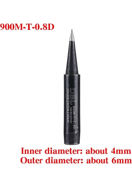 10 Adet/grup Kurşunsuz Siyah Havya Ipuçları 900M-T-0.8D Değiştirilebilir Lehim Ipuçları 936 Lehimleme Istasyonu (Yurt Dışından) modelleri