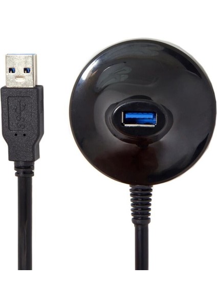 1.5 M Masaüstü USB 3.0 Tip A Erkek - Dişi Uzatma Veri Şarj Kablosu Stand Tabanlı Korumalı (Yurt Dışından)