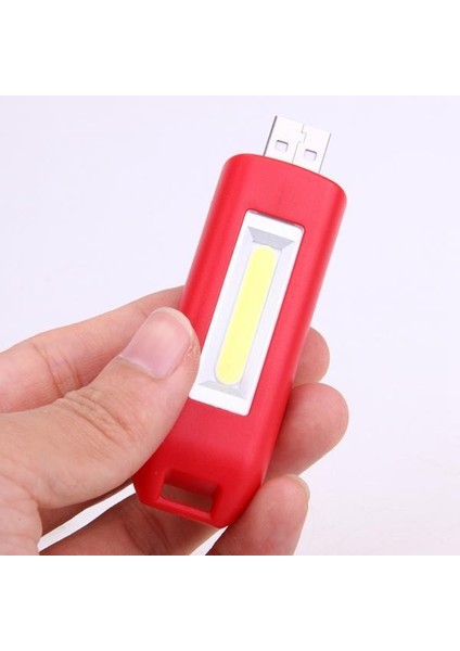 DC3.7V 0.5W Kırmızı/mavi/turuncu/siyah USB Şarj Edilebilir Mini Cob Işığı (Yurt Dışından)