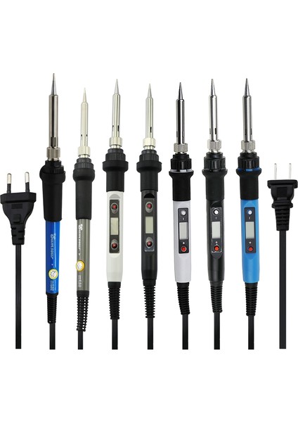 60W Sıcaklık Ayarlanabilir Elektrikli Havya 110V 220V 80W Dijital Ekran Lehim Kalem Kaynak Onarım Araçları (Yurt Dışından) modelleri