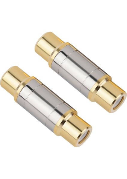 1 Adet/rca Konektörü Için Yüksek Kaliteli Rca Dişi-Dişi Jak Düz Adaptör Altın Kaplama Hoparlör Uzatma Kablosu (Yurt Dışından)