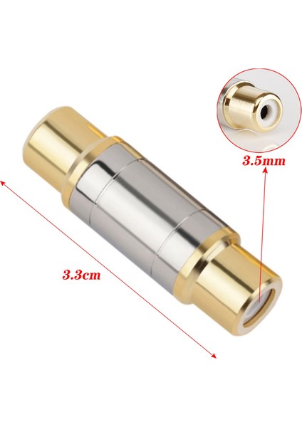 1 Adet/rca Konektörü Için Yüksek Kaliteli Rca Dişi-Dişi Jak Düz Adaptör Altın Kaplama Hoparlör Uzatma Kablosu (Yurt Dışından) modelleri