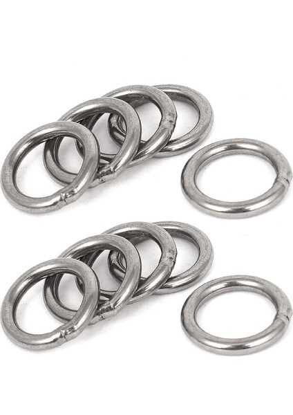 20MM x 3mm Paslanmaz Çelik Dokuma Çemberleme Kaynaklı O Ringler 10 Adet (Yurt Dışından)
