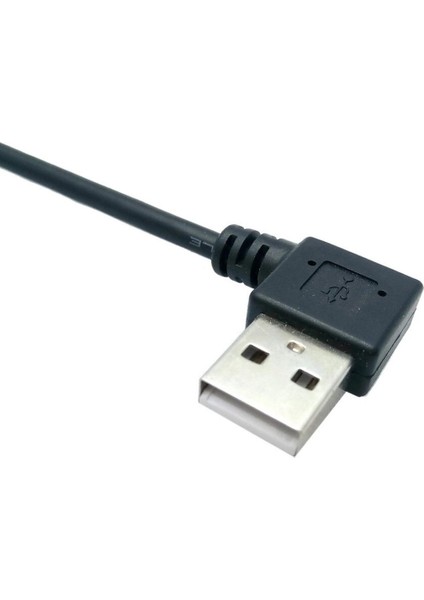 USB 2.0 A Erkek 90 Derece Sağ Açılı Kadın Uzatma Konnektör Kablosu Panel Montaj Deliği ile USB Erkek Dişi Kablo 25 cm (Yurt Dışından)