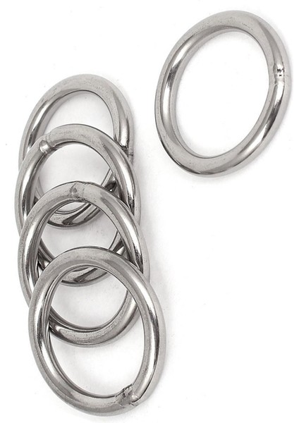 Xhhdqes 40MM x 5mm Paslanmaz Çelik Dokuma Çemberleme Kaynaklı O Yüzükler 10 Adet (Yurt Dışından)