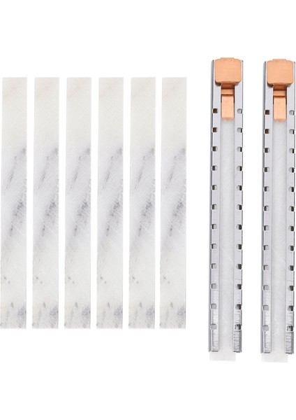 Lkpcıgcxm 2 Sabuntaşı Tutucu, 6 Düz Set/işaretli Beyaz Çelikler Üzerinde Şeffaf ve Çıkarılabilir Işaretler Kaynak Için Kaliteli Sabuntaşı Kalemleri (Yurt Dışından)