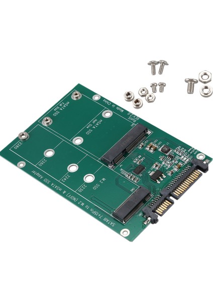 2'si 1 Arada Mini Pcı-E 2 Şeritli M.2 ve Msata Ssd'den Sata Iıı 7+15 Pin Adaptöre (Yurt Dışından) fiyatları
