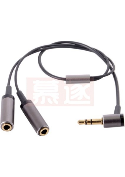 90 Derece Açılı 3.5mm Stereo Dirsek 1 Erkek 2 Kadın Kulaklık Ses Kablosu Ayırıcı, Çift Adaptör Ses Kulaklık Paylaşım Hattı (Yurt Dışından) indirimleri