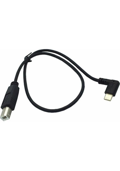 50 cm Dirsek Açılı Usb-C USB 3.1 Tip-C Tip C Erkek Konnektör USB 2.0 B Tipi Erkek Veri Yazıcı Kablosu 0.5 M (Yurt Dışından) modelleri