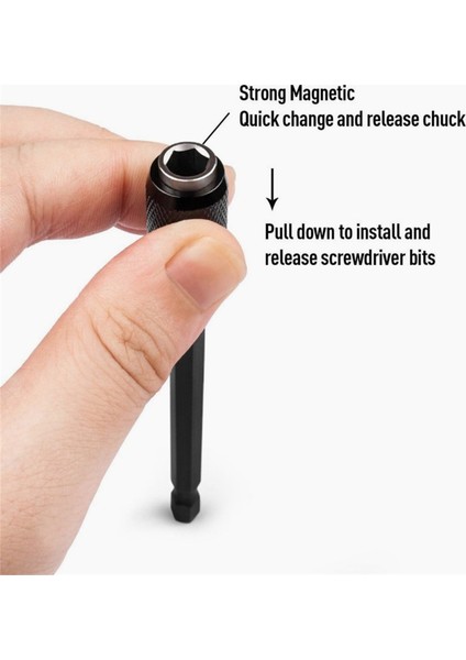 Le 6 Adet Manyetik Tornavida Bit Tutucu 1/4 Hex Şaftlı Altıgen Somun Sürücüleri Darbe Delik Testereler Maça Uçları Dönüşüm Aksesuarı (Yurt Dışından) indirimleri