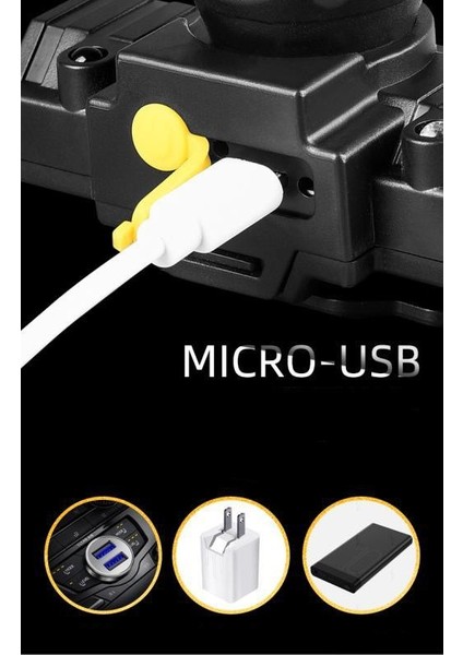 [rongcai] Cod Dış Mekan Şarj Edilebilir Güçlü Far Su Geçirmez Balıkçılık Işık Dış Mekan Kafaya Monte El Feneri (Yurt Dışından) fiyatları