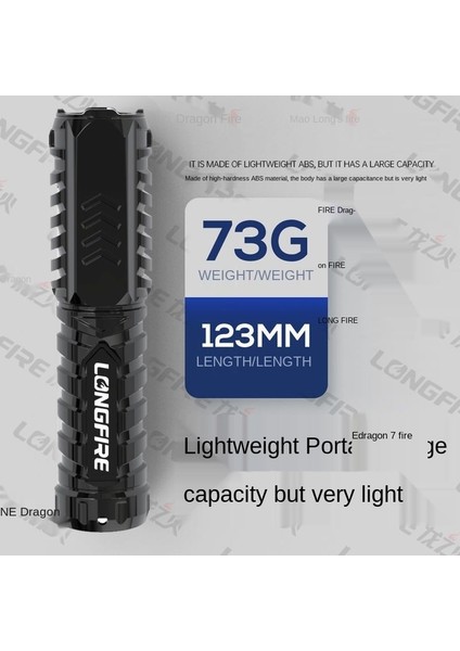 El Feneri Özel Kuvvetler Güçlü Işık Şarj Şarj Hazinesi Güçlü Işık Alanı Süper Parlak Mini Ev Dayanıklı Lamba-Siyah (Yurt Dışından) fiyatları