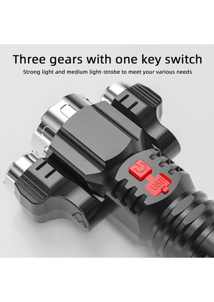 Parlak El Feneri Su Geçirmez Açık Kamp LED Işıklar Taşınabilir El Feneri Güneş Işığı Süper Mağaza (Yurt Dışından) fırsatları